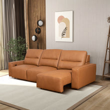 Load image into Gallery viewer, Grant - Triple Power Convertible Sofa - Cognac
