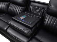 Load image into Gallery viewer, U22 - 3 Piece Power Reclining Sectional With Screen - Black
