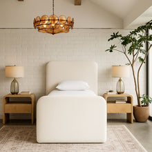 Load image into Gallery viewer, Fira - Linen Textured Fabric Upholstered Bed
