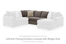Load image into Gallery viewer, Larson Levee - LAF Armless Loveseat With Wedge - Espresso
