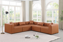 Load image into Gallery viewer, Cube - 5 Piece Modular Corner Sectional - Cognac
