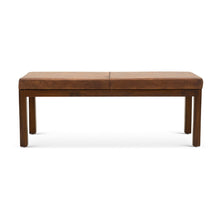 Load image into Gallery viewer, Austin - Bench With Lines - Antique Brown / Brown / Rustic / Tan

