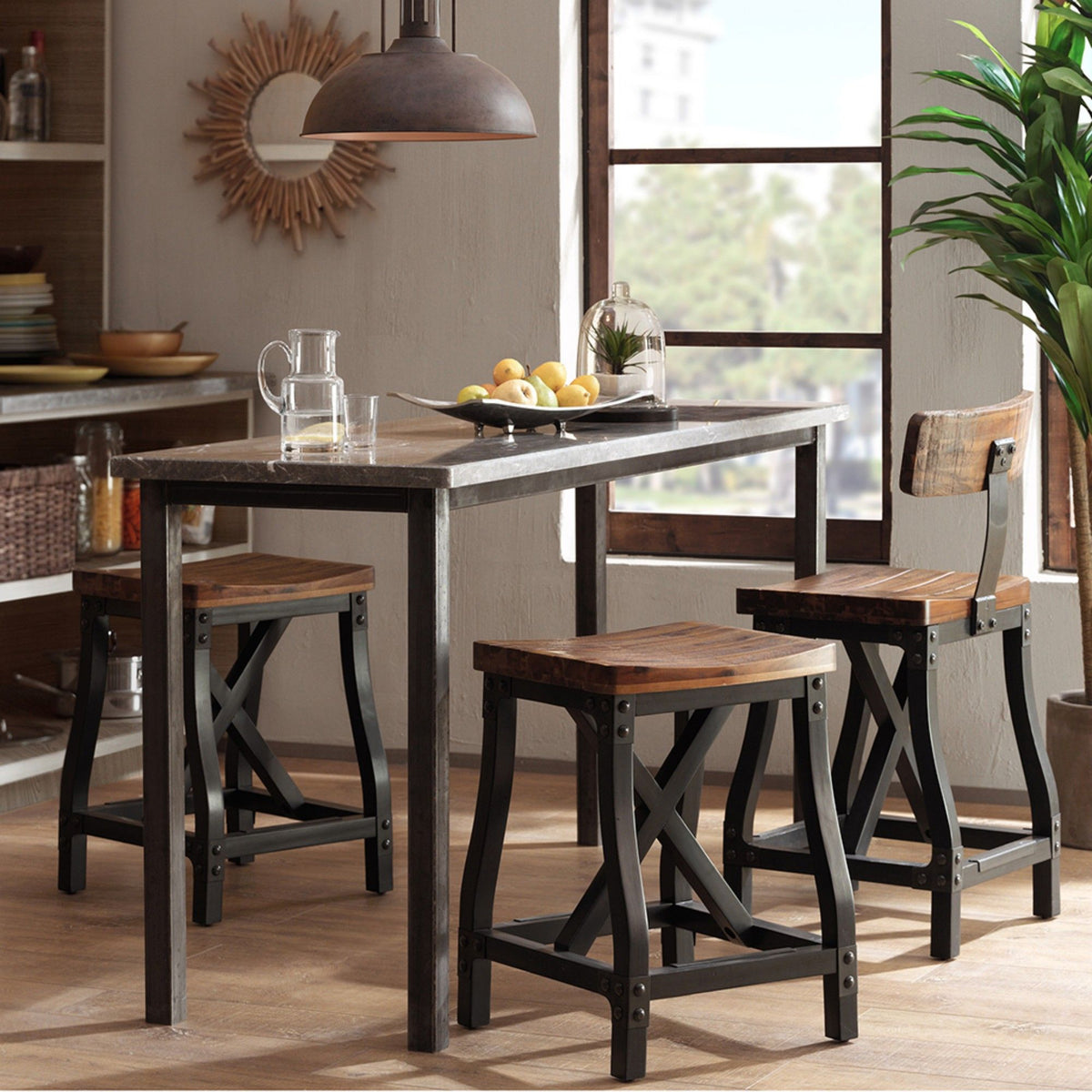 Counter Stool With Back - Amber - Ego Home Furniture
