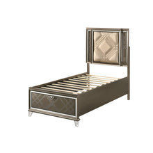 Load image into Gallery viewer, Skylar - Full Bed With LED &amp; Storage - Dark Champagne
