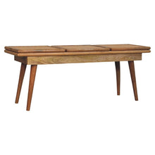 Load image into Gallery viewer, Larissa - Triple Accent Cane Bench - Beige
