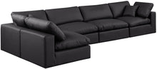 Load image into Gallery viewer, Comfy - 5 Piece Faux Leather Modular Sectional
