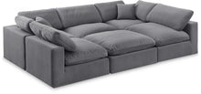 Load image into Gallery viewer, Comfy - 6 Piece Velvet Sectional
