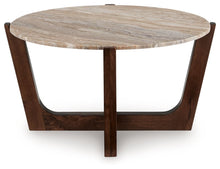 Load image into Gallery viewer, Tanidore - Round Cocktail Table - Warm Brown

