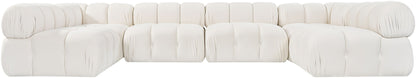 Orin - U-Shaped Velvet 6 Piece Modular Sectional