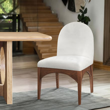 Load image into Gallery viewer, Waldorf - Chenille Dining Side Chair With Brown Legs
