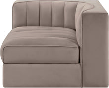 Load image into Gallery viewer, Rummi - Velvet Performance Fabric Upholstered Modular Corner Chair
