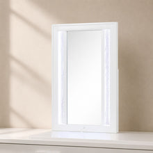 Load image into Gallery viewer, Abigale - Nightstand Top Mirror With LED Lighting (Only Mirror Top) - White
