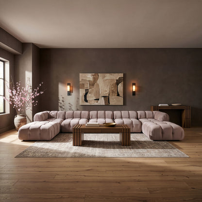 Orin - 7 Piece Modular Sectional (3 Modular Chairs, 2 Corner Chairs & 2 Ottomans)