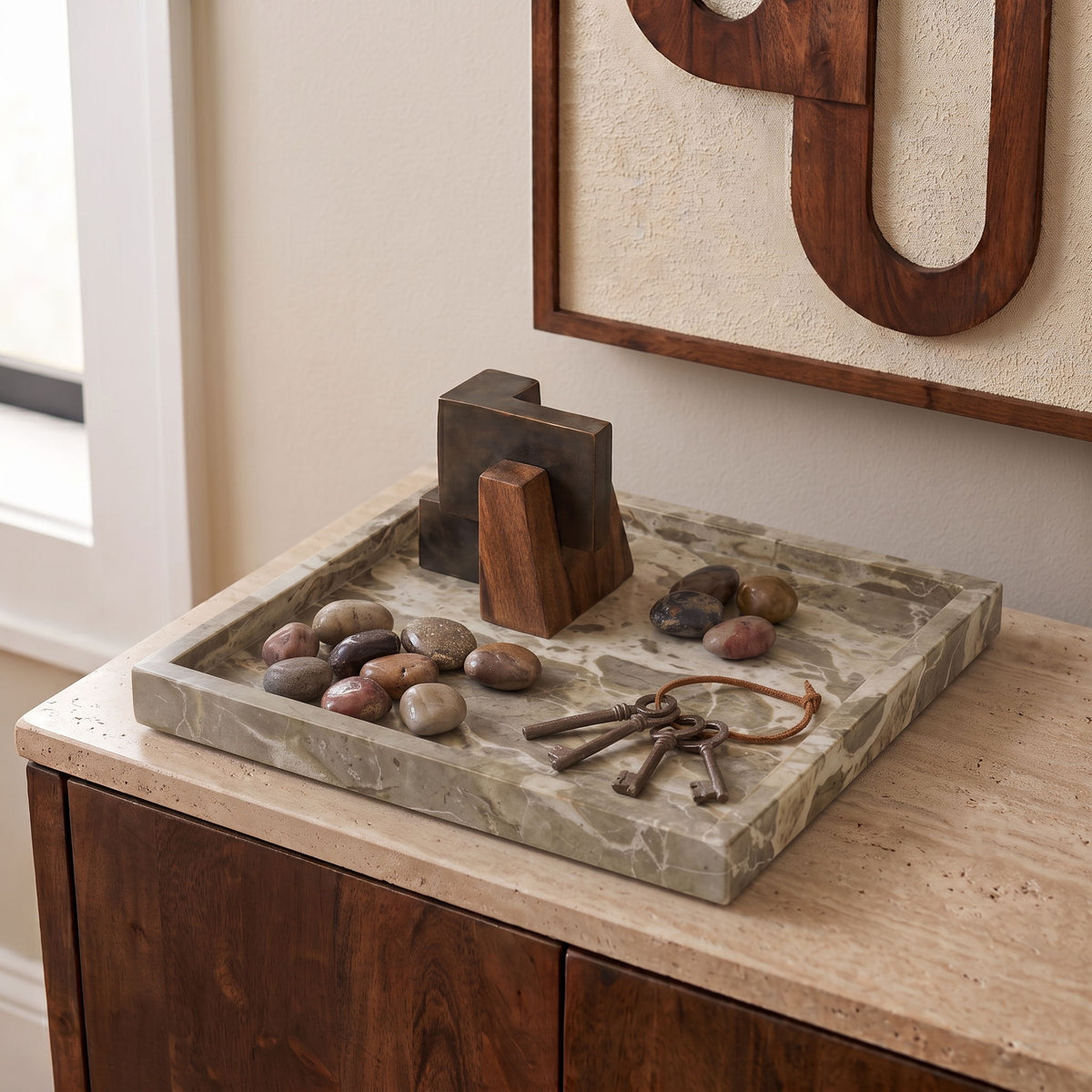 Michael - Genuine Marble Tray