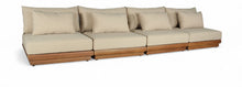 Load image into Gallery viewer, Mirella - 4 Piece Water Resistant Fabric Outdoor Patio Modular Sectional
