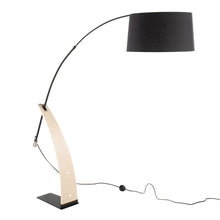 Load image into Gallery viewer, Robyn - Floor Lamp - Natural / Black
