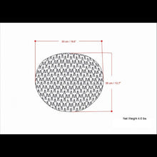 Load image into Gallery viewer, Nisi - Round Knitted Outdoor / Indoor Pouf - Light Gray
