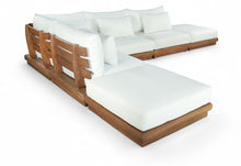 Load image into Gallery viewer, Mirella - 6 Piece Water Resistant Fabric Upholstered Outdoor Patio Modular Sectional
