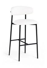 Load image into Gallery viewer, Lupita - Vegan Leather Upholstered Bar Stool With Matte Black Frame (Set of 2)
