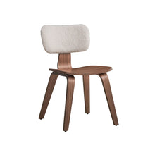 Load image into Gallery viewer, Casson - Boucle 7 Walnut Side Chair (Set of 2) - White / Walnut
