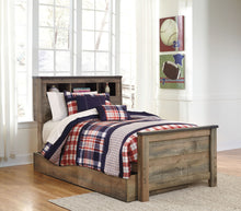 Load image into Gallery viewer, Trinell - Twin Bookcase Bed With 1 Large Storage Drawer - Brown
