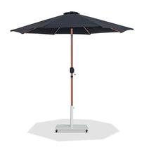 Load image into Gallery viewer, Fiji - Aluminum Patio Umbrella With Square White And Teak Base
