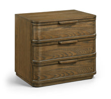 Load image into Gallery viewer, Tiberio - Oak Veneer And Solid Wood Nightstand
