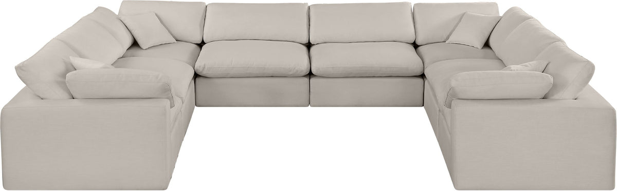 Comfy - 8 Piece Linen Modular Sectional