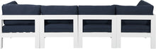Load image into Gallery viewer, Nizuc - Outdoor Patio 4 Seat Modular Sofa With White Frame
