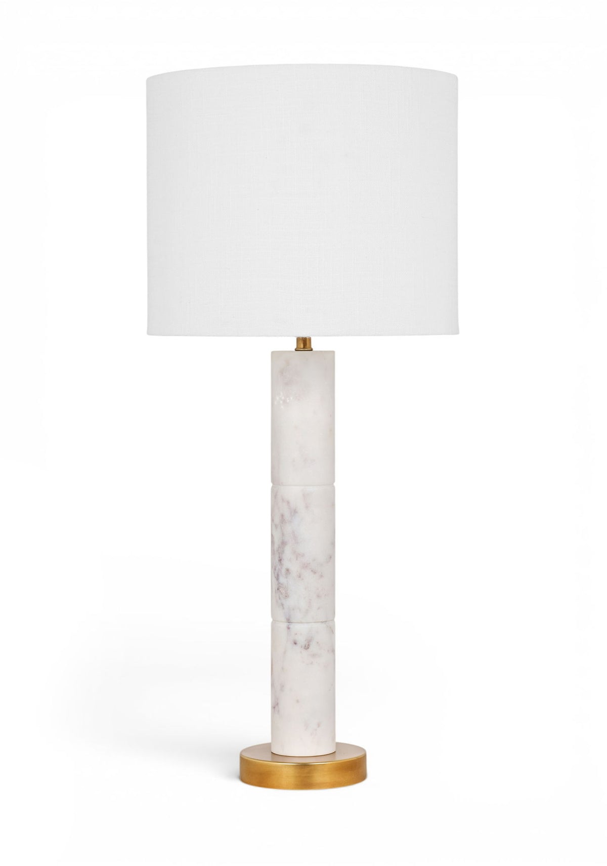Opaline - Linen Textured Fabric And Brass Table Lamp