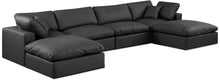 Load image into Gallery viewer, Comfy - 6 Piece Faux Leather Modular Double Chaise Sectional
