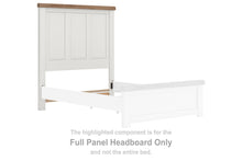 Load image into Gallery viewer, Savonport - Full Panel Headboard - White / Brown
