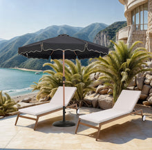 Load image into Gallery viewer, Amalfi - Patio Umbrella - Black Base / Light Brown Pole
