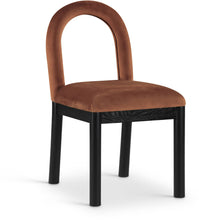 Load image into Gallery viewer, Conrad - Velvet Dining Chair With Black Legs
