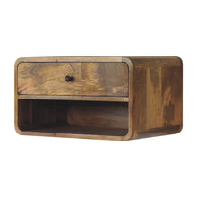 Load image into Gallery viewer, Curve Upper Slot Floating Nightstand
