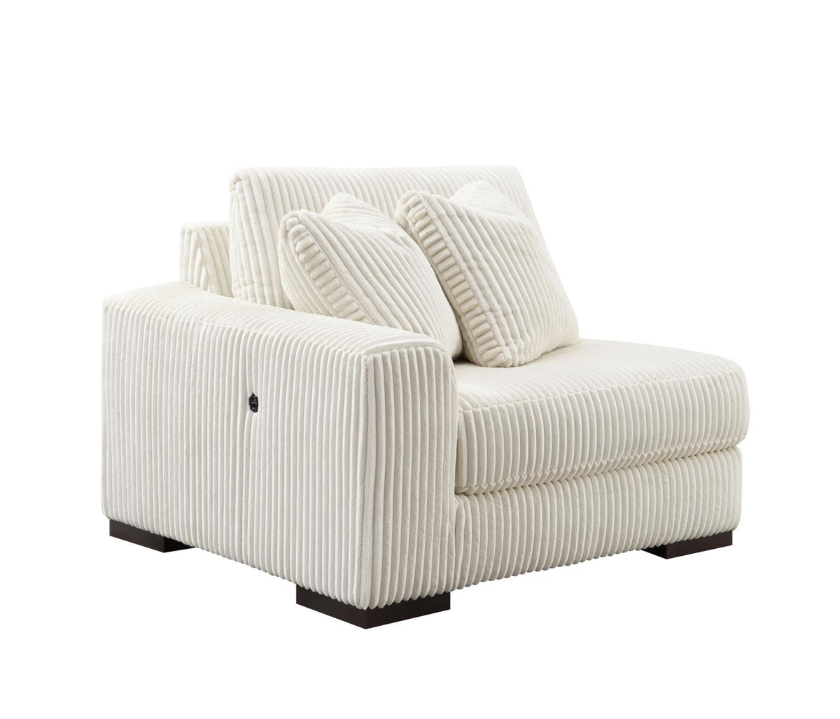 U244 - Left Chair With USB-C Charger - Ivory