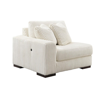 U244 - Left Chair With USB-C Charger - Ivory