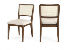 Load image into Gallery viewer, Atrium - Upholstered Seat Dining Chair With Brushed Brown Base (Set of 2)
