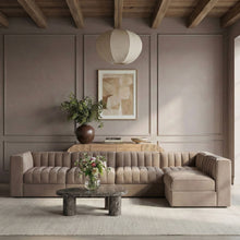 Load image into Gallery viewer, Rummi - Velvet Performance Fabric Upholstered 5 Piece Modular Sectional, L-Shaped (Right)
