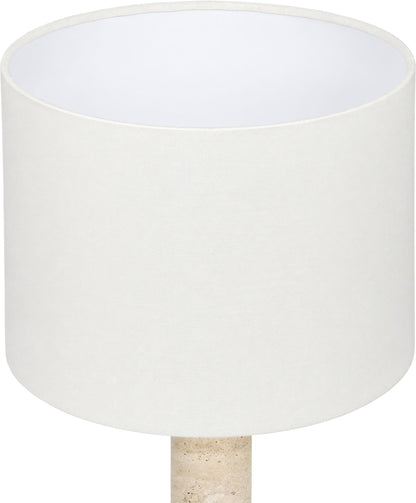 Opaline - Linen Textured Fabric And Brass Table Lamp