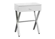 Load image into Gallery viewer, Accent Side X Table, Storage Drawer, Contemporary &amp; Modern
