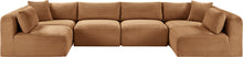 Load image into Gallery viewer, Shaggy - Fabric 6 Piece Modular U-Shaped Armless Sectional
