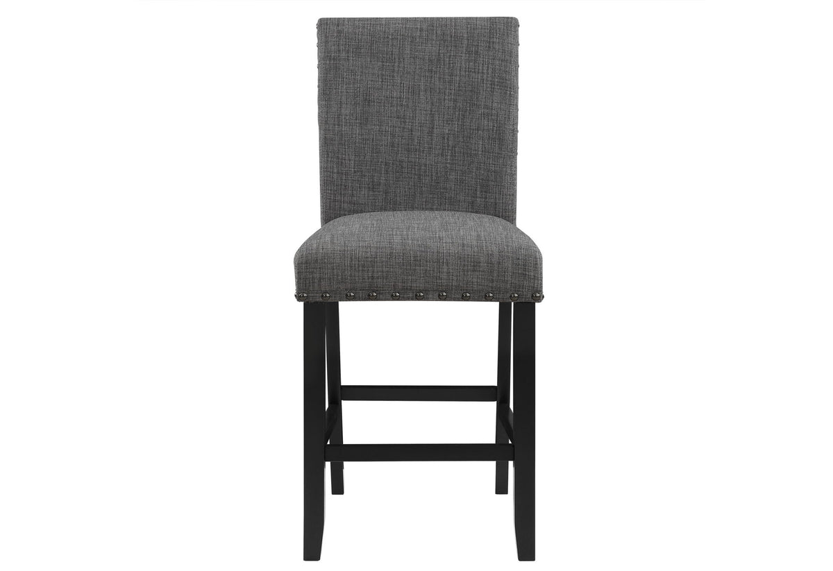 D40011 - 5 Piece Dining Room Set (D40011 Bar Table And D1622 Four Bar Stools) - Dark Gray