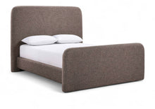Load image into Gallery viewer, Fira - Linen Textured Fabric Upholstered Bed
