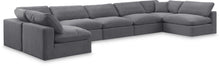 Load image into Gallery viewer, Comfy - 7 Piece Velvet Modular Armless Sectional
