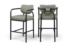 Load image into Gallery viewer, Serava - Vegan Leather Upholstered Bar Stool
