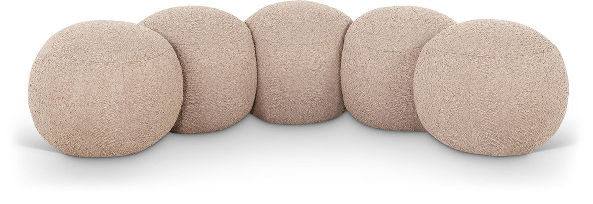 Apollo - Boucle Fabric Bench