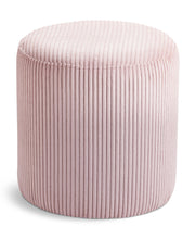 Load image into Gallery viewer, Roy - Round Microsuede Ottoman / Stool
