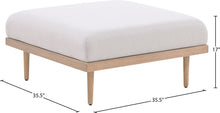Load image into Gallery viewer, Laguna - Resilient Water Resistant Fabric Upholstered Outdoor Patio Modular Ottoman
