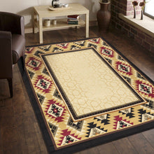 Load image into Gallery viewer, Tribes - 5'3" X 7'3" Polypropylene, Southwest Area Rug - Cream
